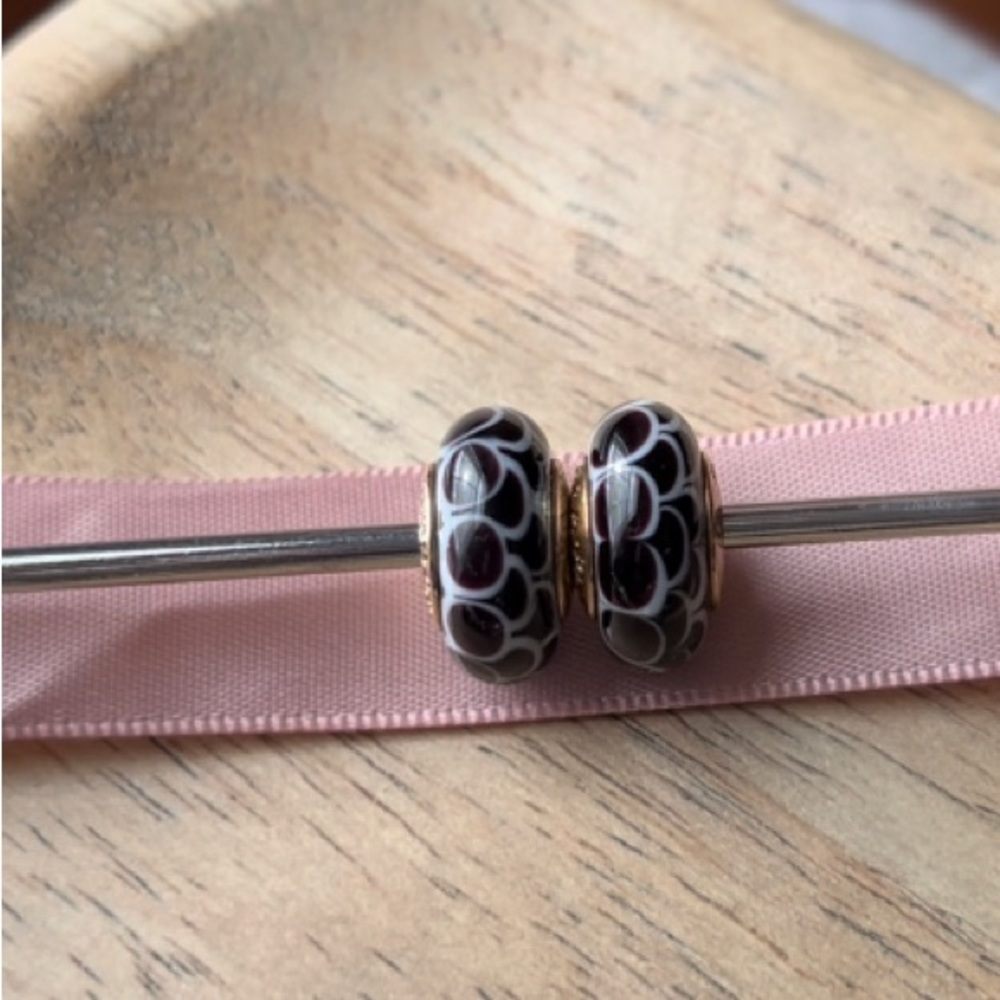 Pair of Black Lotus Muranos